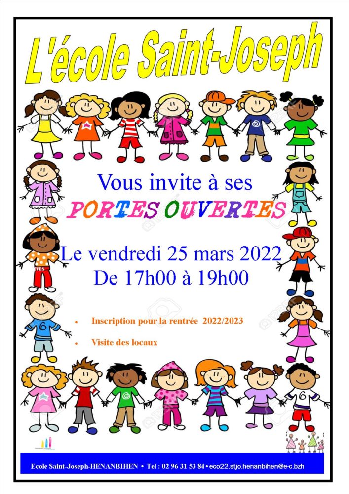 Affiche porte-ouverte école St Joseph 2022-1